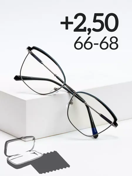 SALIVIO Очки +2,50 РЦ 66-68 компьютерные женские