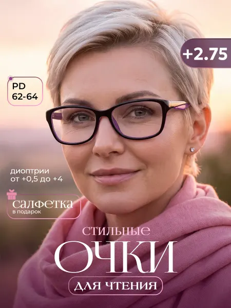 NIKARO Очки для зрения корригирующие +2,75