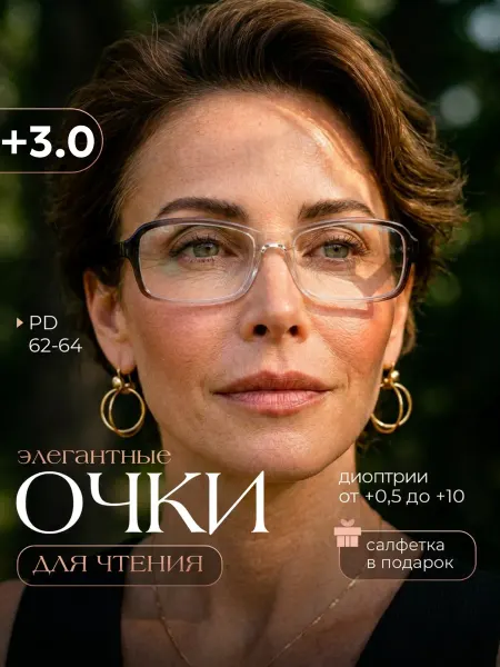 NIKARO Очки для зрения корригирующие +3