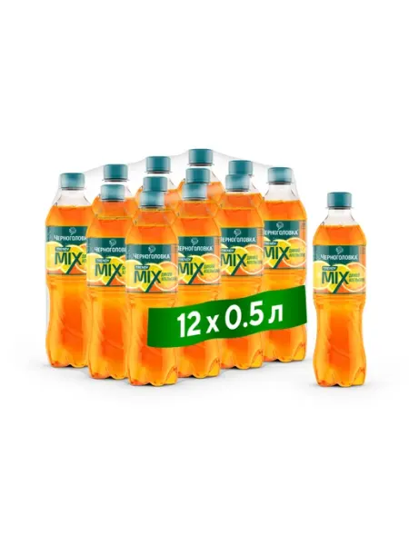 Черноголовка Лимонад "Дикий апельсин" газированный 0,5 л х 12 шт