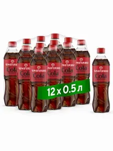 Лимонад Черноголовка Кола без сахара, 12 шт х 0,5 л