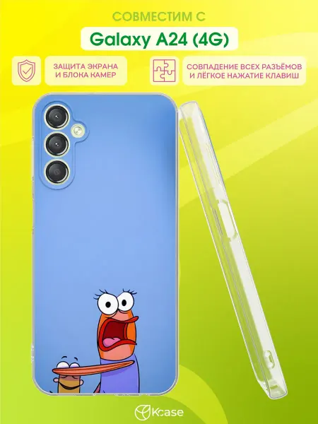 Kcase Чехол на Samsung A24 4G Мем из Губки Боба