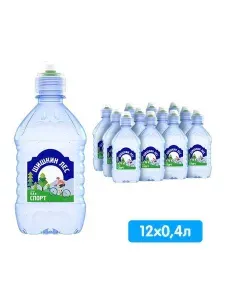 Вода питьевая природная Шишкин Лес Спорт негазированная 0,4 л х 12шт.