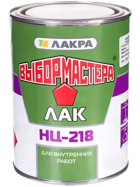Лак нитроцеллюлозный НЦ-218 Выбор мастера глянцевый 0.7 кг