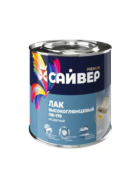 Сайвер Лак по дереву и металлу ПФ-170 0.8кг