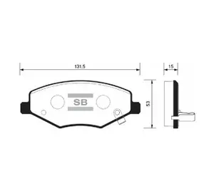 Колодки тормозные CHERY AMULET 06- 1.6/FORA 2.0 передние / арт. SP2092