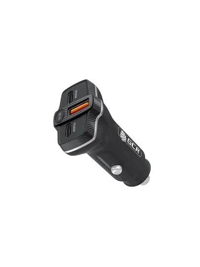 GCR автомобильное зарядное устройство 3 в 1 USB QC3.0 + 2*Type-C PD 30W