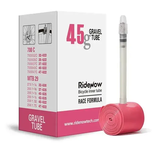 Ультралегкая камера для велосипеда RideNow TPU GRAVEL 700/320-47C MTB 29/1.5-2.0 SV 65 mm 45 g