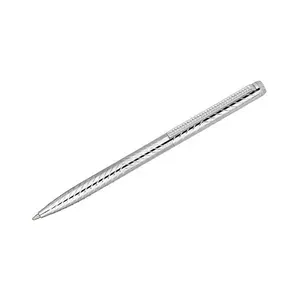 Ручка шариковая Delucci Argento синяя, 1,0мм, корпус серебро, поворотн., подарочная упаковка CPs_11401