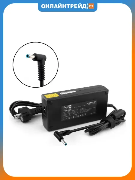 TOPON Блок питания для ноутбука HP 19.5V 10.3A (4.5x3.0) 200W