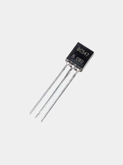 Транзистор BC547B NPN 45V 0.1A 0.63W, TO-92, 5, 10, 30, 100 шт