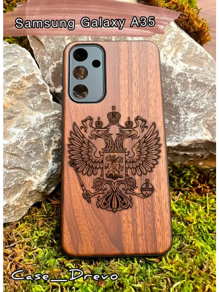 Case_Drevo Деревянный чехол на Samsung Galaxy A35