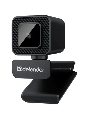 Камера-Web DEFENDER G-lens 2596 QHD черный (12MP, 3840x2160, USB 2.0, микрофон) (63196)