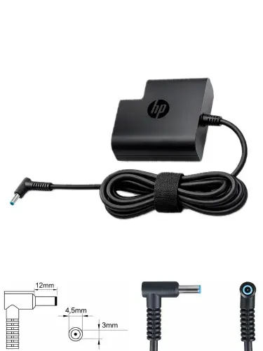 Зарядное устройство для ноутбука HP, ENVY x360 13-ag0000ur, 19.5V - 3.33A, (Штекер: 4.5x3.0мм с иглой) 65 Вт Квадратный