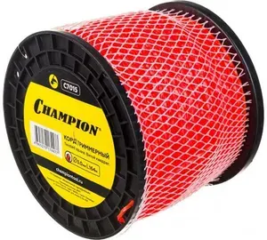 CHAMPION Леска для триммера Twisted Square 3.0мм*164м (витой квадрат)