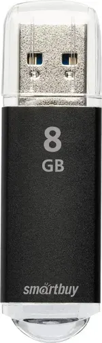 SmartBuy 8 ГБ USB-флеш-накопитель V-CUT (SB8GBVC-K), USB 2.0;USB Type-A, до 25 Мб/сек, Пластик, черный матовый