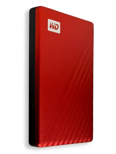 Western Digital 500 ГБ Внешний жесткий диск WD My Passport Потративный накопитель HDD 2,5" USB 3.0 (72127), Металл, Пластик, красный