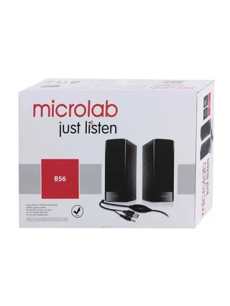 Колонка Microlab B-56 Компьютерная акустика 2.0, AUX+USB, 3 Вт RMS