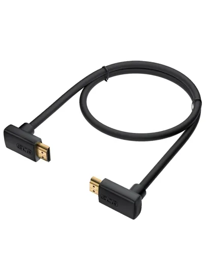 Угловой кабель HDMI 2.0 GCR Ultra HD 4K 60Hz 3D для Apple TV Smart TV PS4 монитора
