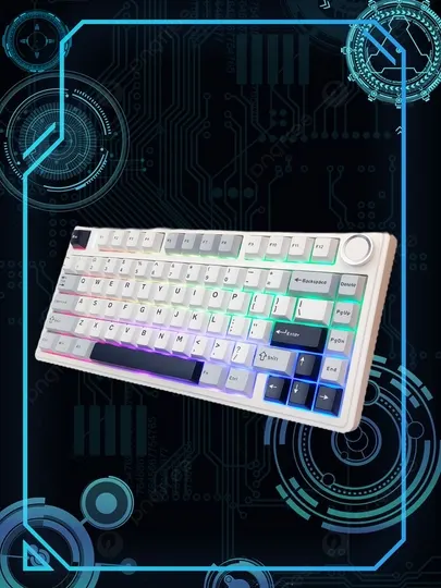 Беспроводная механическая клавиатура AULA F75, игровая, 2,4 ГГц/Type-C/BT5.0