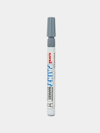 Маркер перманентный Uni Paint Marker PX-21, 0.8-1.2 мм, серый
