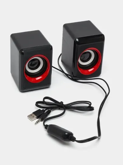 Колонки мини с RGB подсветкой, для компьютеров, смартфонов и ноутбуков, USB модель A2 2.0