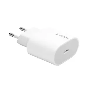 Зарядное устройство для телефона Original Wall Charger Deppa USB-C, сетевое, PD 3.0, 20Вт, белый / Без заводской упаковки