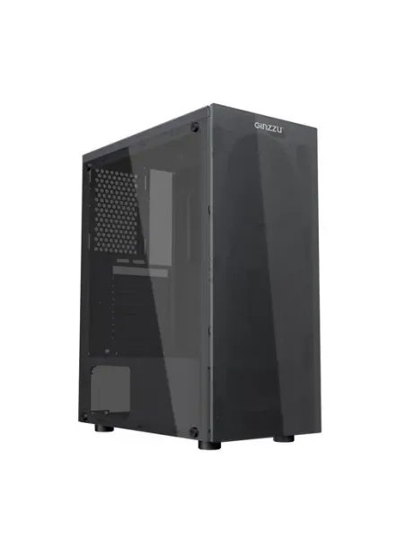 Ginzzu Корпус для ПК сталь 0.5 мм ATX 3 USB без БП