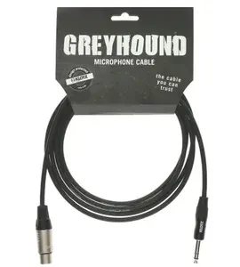 Klotz GRG1FP03.0 GREYHOUND микрофонный кабель XLR(F)/ cтерео джек XLR (F) jack 6.3 (M), 3 м