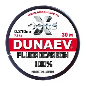 DUNAEV Флюорокарбоновая леска для рыбалки, размотка: 30 м, толщина: 0.310 мм
