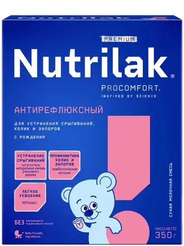 Молочная смесь для новорожденных Nutrilak Premium Антирефлюксный, сухая, с 0 месяцев, 350 г