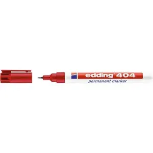 Маркер перманентный edding 404, круглый наконечник, 0.75 мм Красный