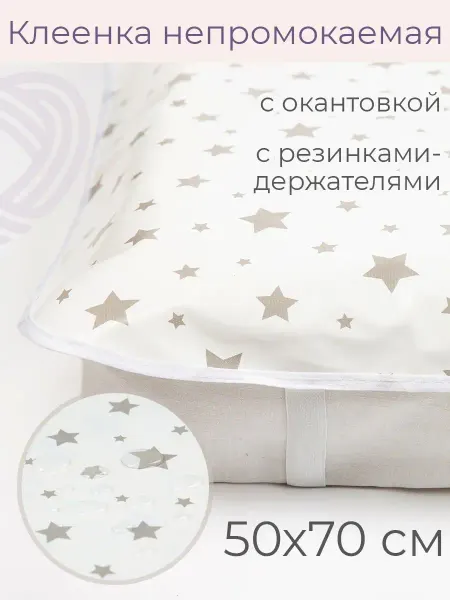 Inlovery Клеенка наматрасник детский непромокаемый 0,5 на 0,7 м