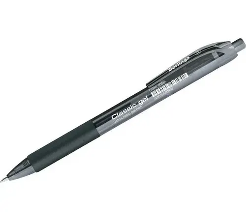 3шт. Ручка гелевая BERLINGO ""Classic Gel"" 0,5мм., автомат, черная (CGm 50061)