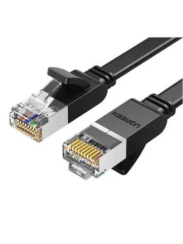 Кабель сетевой плоский UGREEN NW101 (50183) Cat 6 U/UTP Pure Copper Ethernet Flat Cable. Длина: 0,5м. Цвет: черный