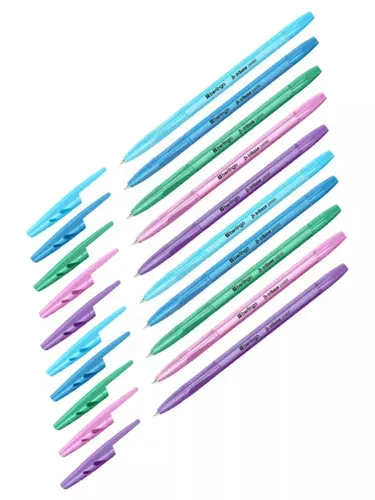 Ручка шариковая "Tribase Pastel" синяя, 0,7 мм, 10 шт