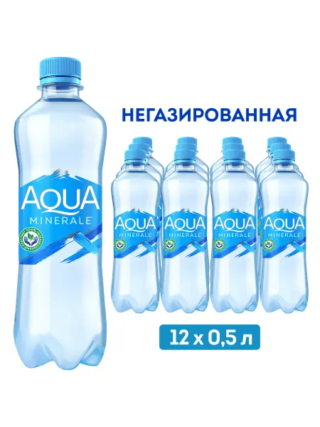 AQUA MINERALE Питьевая вода Аква Минерале Без Газа 12 шт по 0.5л