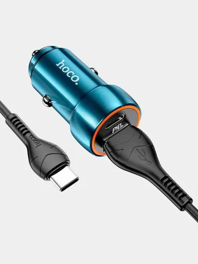 Автомобильное зарядное устройство Hoco Z46A, PD20W, QC3.0, в комплекте с кабелем или без