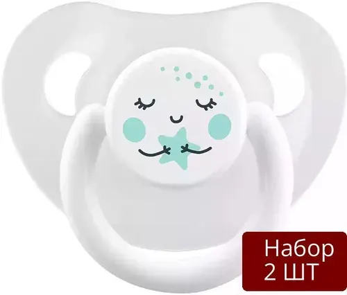 Пустышка Lubby от 0 месяцев, латексная, со скошенным соском