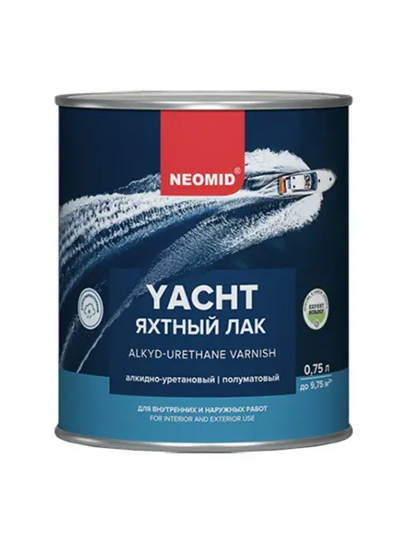 Neomid Лак яхтный алкидно-уретановый, полуматовый, 0,75л