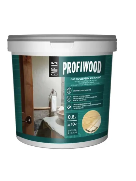 Profiwood Лак по дереву и камню глянцевый 0,8 л