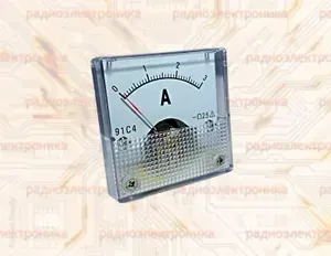 Амперметр cтрелочный с шунтом 0-3ADC/45х45мм/Шунт встроен в корпус (DC-постоянный ток; AC-переменный ток !!!)