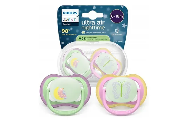 Соска пустышка Philips Avent ultra air SCF376/19, 0-6 мес., 2 шт.