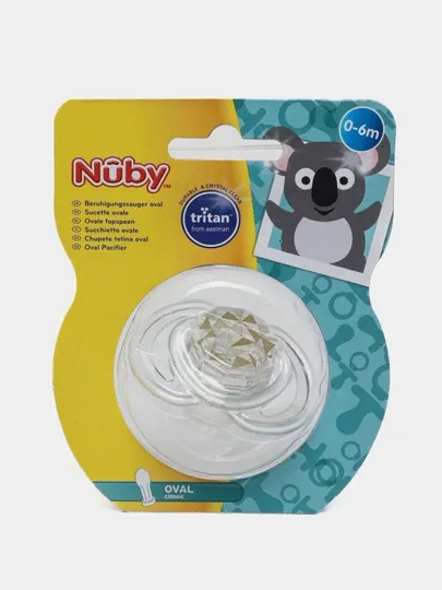 Пустышка Nuby Драгоценные камни, 0-6 мес., NV0202007SFS