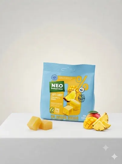 NEO Botanica Фруктовый мармелад с ананасом и манго, 0% добавленного сахара, 120 г