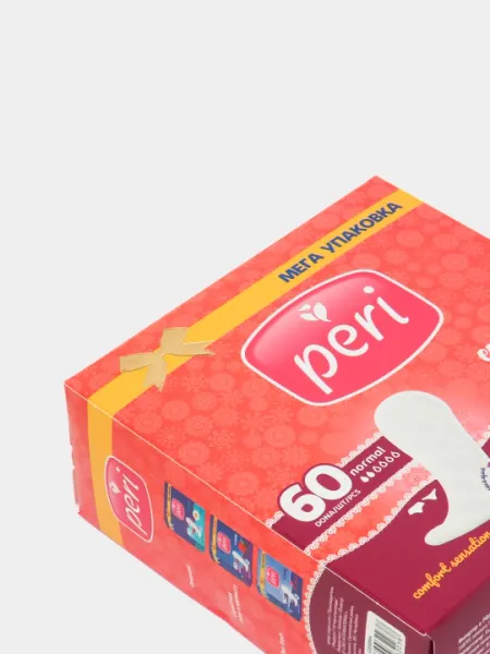 Ежедневные прокладки Peri 0% parfume, 60 шт