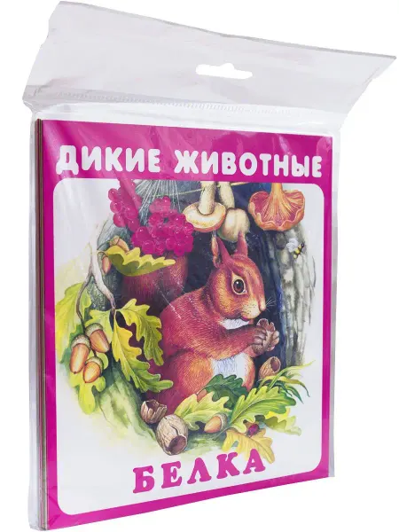 ИСКАТЕЛЬ Дикие животные. Развивающие карточки 0+
