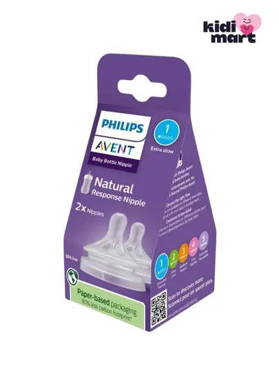 Avent Natural Response соска 0+, сверхмедленный поток (First Flow), 2 шт