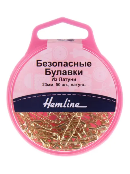 HEMLINE 419.00 Булавки безопасные английские 23 мм 50 шт