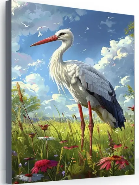 000 Art-Hobby-Create Картина на стену для интерьера аист 40х50
